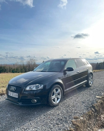 Audi A3 cena 38000 przebieg: 194000, rok produkcji 2011 z Biskupiec małe 121